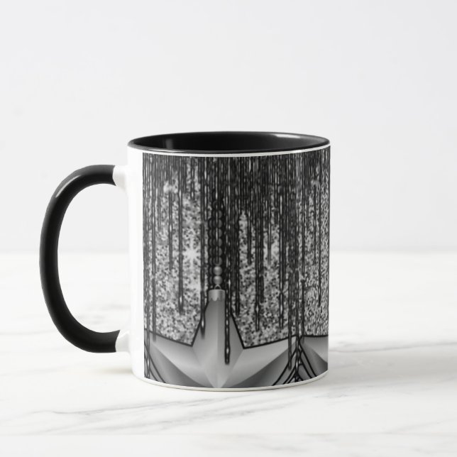 Combo-Tasse - Vibriertes digitales Design, perfekt Tasse (Links)