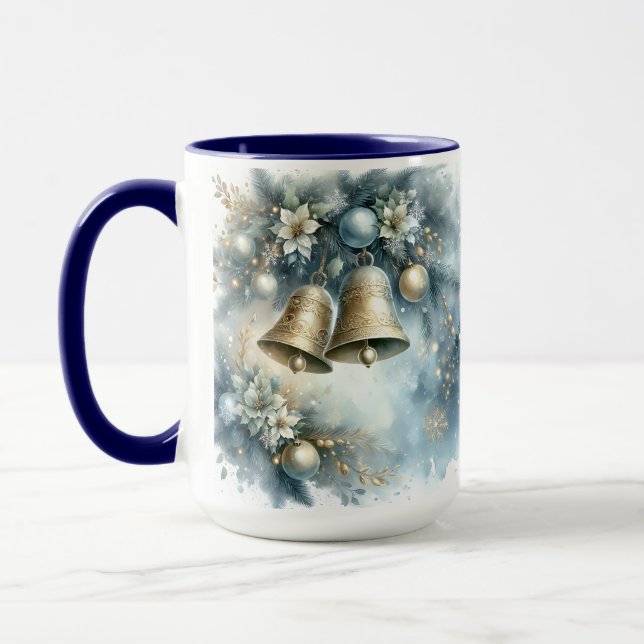 Combo Weihnachtsglocke Tasse, 15 oz Tasse (Links)