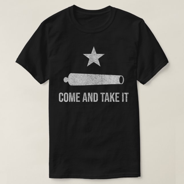 COME AND TAKE IT FLAG TEXAS PRIDE GONZALES CANNON  T-Shirt (Design vorne)