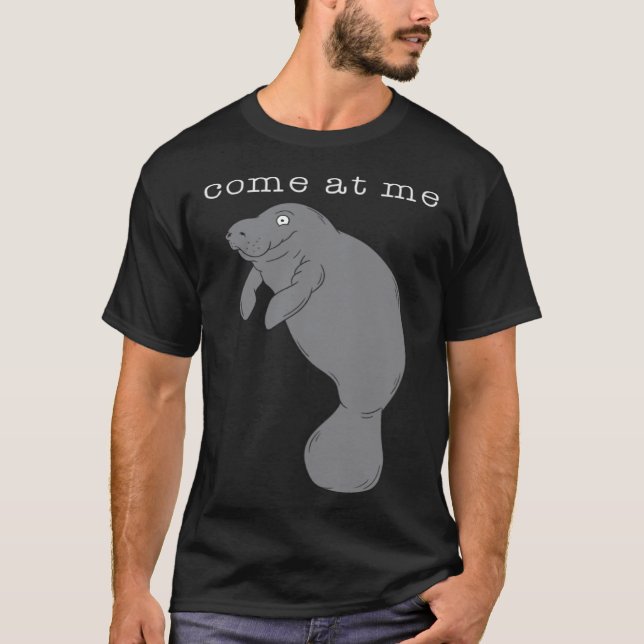 Come At Me Sea Cow Cute T-Shirt (Vorderseite)