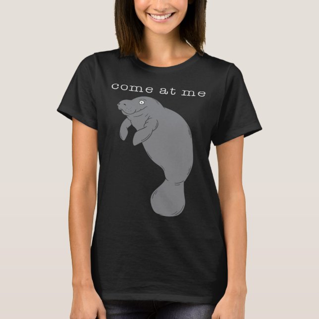 Come At Me Sea Cow Cute T-Shirt (Vorderseite)