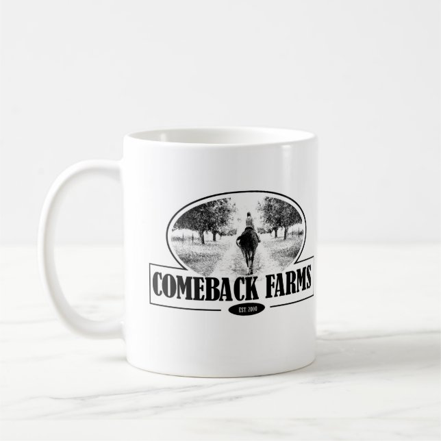 Come-back-Bauernhof-Tasse Kaffeetasse (Links)