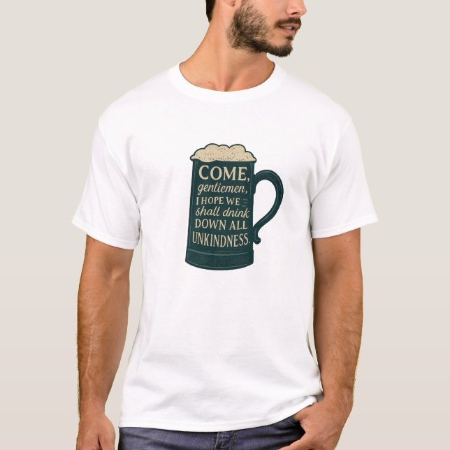 Come Gentlemen Stein  T-Shirt (Vorderseite)