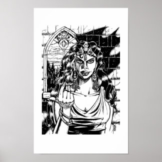 "Come Hither" - Illustration von Tracy Lesch Poster