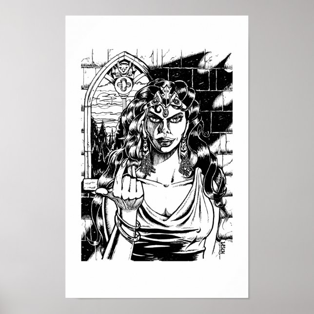 "Come Hither" - Illustration von Tracy Lesch Poster (Vorne)