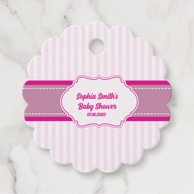 Come on Baby Lasse Go Party Pink und Black Doll Geschenkanhänger (Vorderseite)