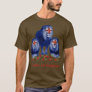 Come on England 3 Löwen T-Shirt