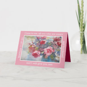 come to me, all you who are weary and burdened karte