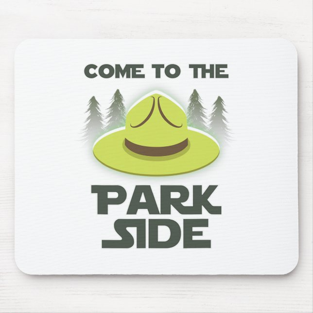 Come To The Park Side National Park Camping Enthus Mousepad (Vorne)