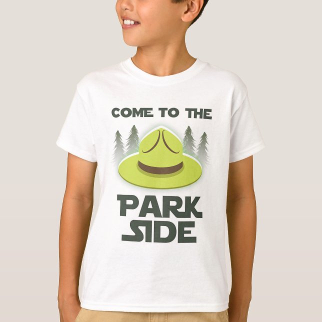 Come To The Park Side National Park Camping Enthus T-Shirt (Vorderseite)
