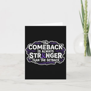 Comeback- Alzheimer-Bewusstseinsunterstützer-Schle Karte