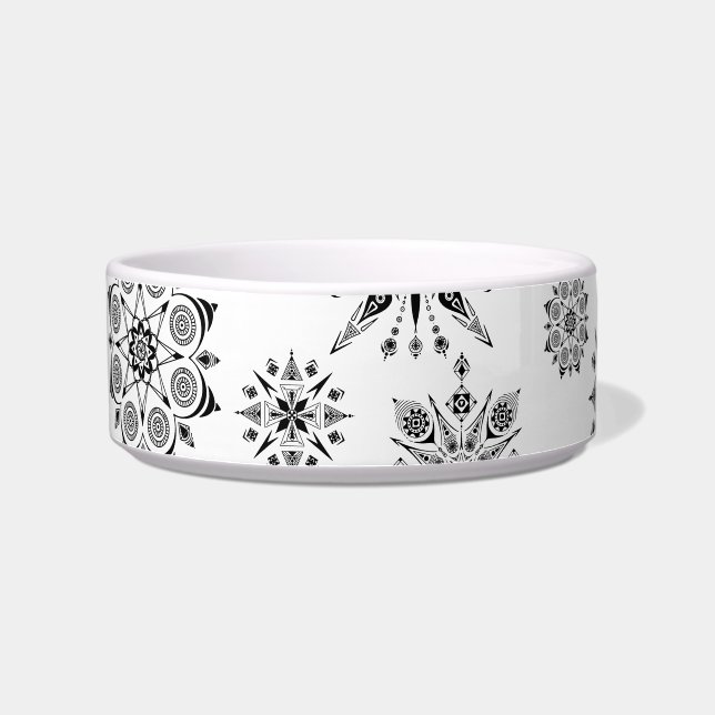 Comedero de cerámica para mascotas con mandalas napf (Links)