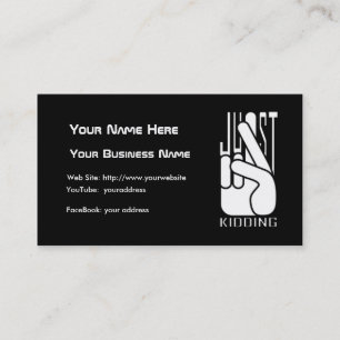 Comedian Just Kidid Business Card Visitenkarte