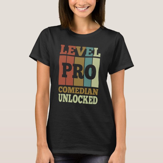 Comedian Pro Unlocked Vintage Style Unique T-Shirt (Vorderseite)