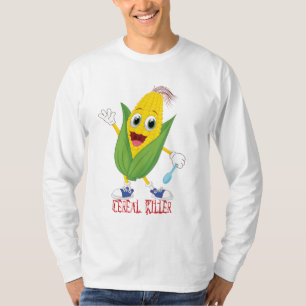 "Comedic Character Spoon: Funny Cereal Attack T-Sh T-Shirt