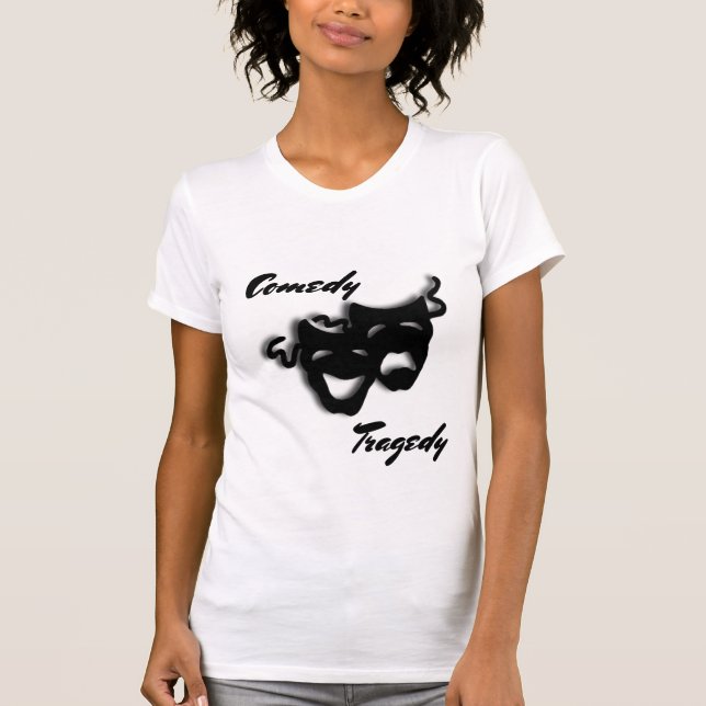 Comedy and Tragedy Mask Theater T-Shirt (Vorderseite)