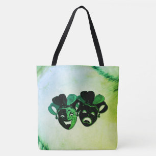 Comedy and Tragedy Theater Design Green