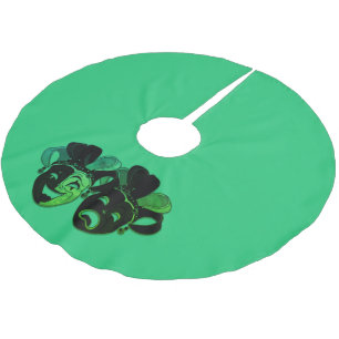 Comedy and Tragedy Theater Design Green Polyester Weihnachtsbaumdecke