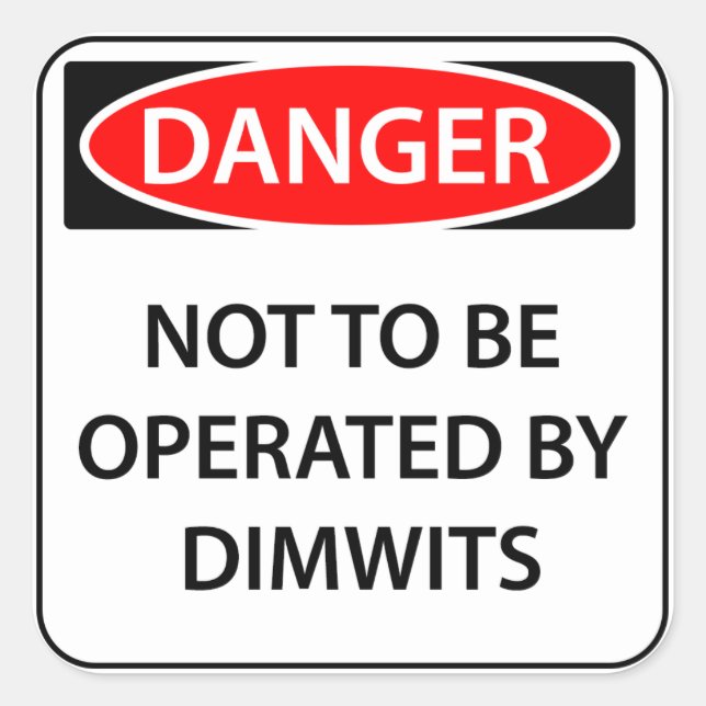 Comedy Danger Sticker (Vorderseite)