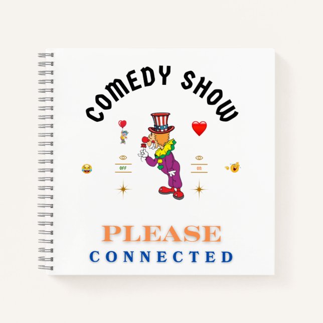 COMEDY SHOW NOTIZBUCH (Vorderseite)
