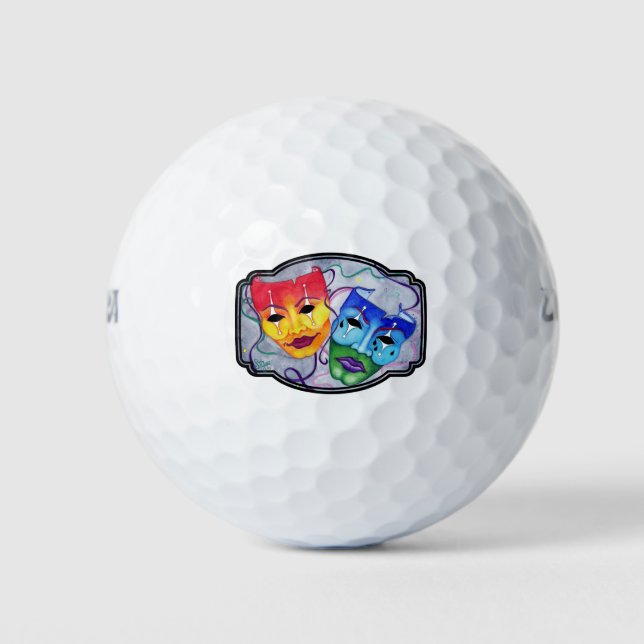 Comedy & Tragedy Golfball (Vorderseite)