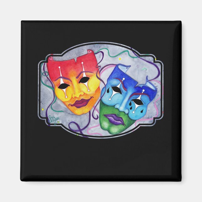 Comedy & Tragedy Magnet (Vorne)