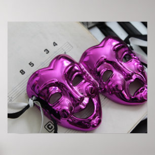Comedy Tragedy Mask Poster