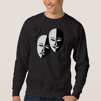 Comedy Tragedy Masks Schauspieler Retro Sweatshirt