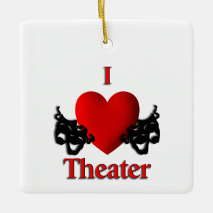 Comedy und das Tragedy Theater Masken Ornament