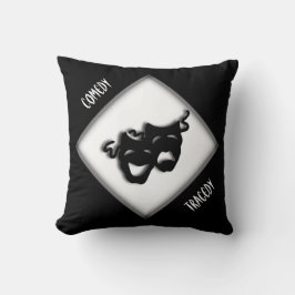 Comedy und Tragedy Griechisch Maske Theater Throw Kissen