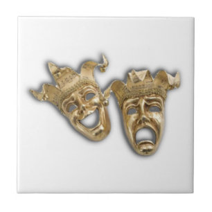Comedy und Tragedy Masks L Tile Fliese