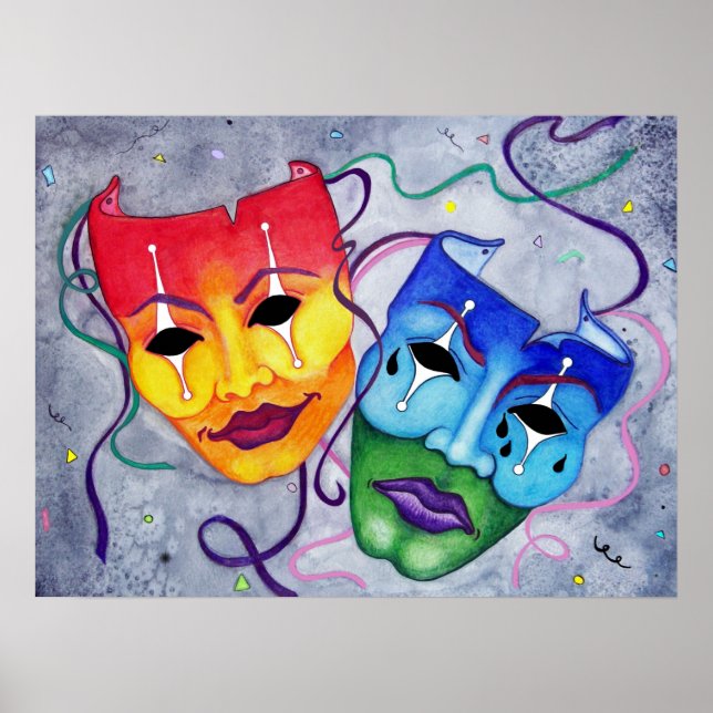 Comedy und Tragedy Poster (Vorne)