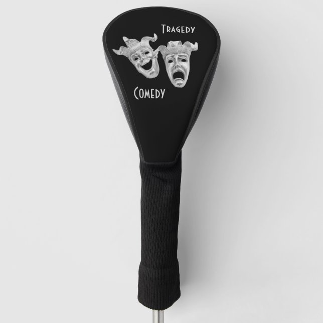 Comedy und Tragedy Silver Theater Golf Headcover (Vorderseite)