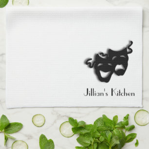 Comedy und Tragedy Theater Custom Küchentuch