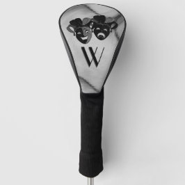 Comedy und Tragedy Theater Jester Masks Initial Golf Headcover