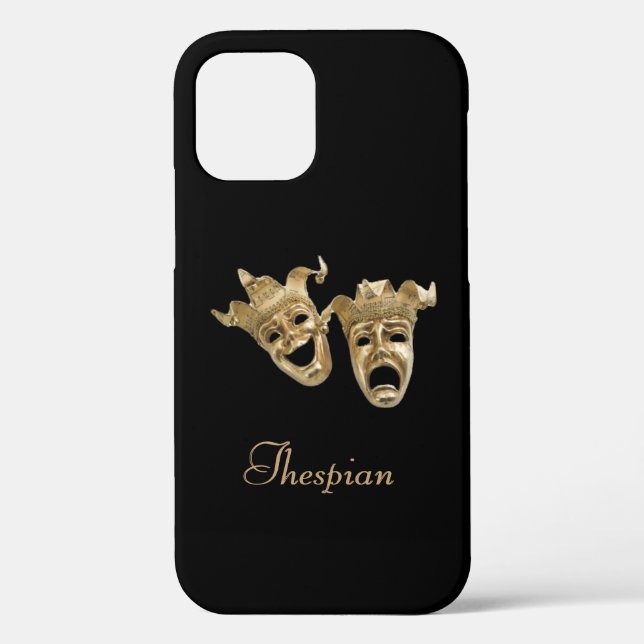 Comedy und Tragedy Unique Theaterdesign Case-Mate iPhone Hülle (Rückseite)