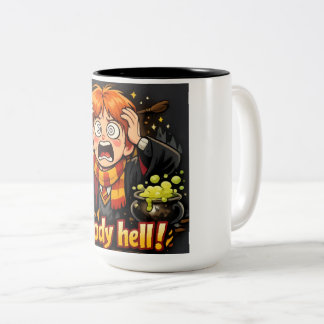 Comedy Wizard Drinking Mug for Fantasy Lovers Zweifarbige Tasse