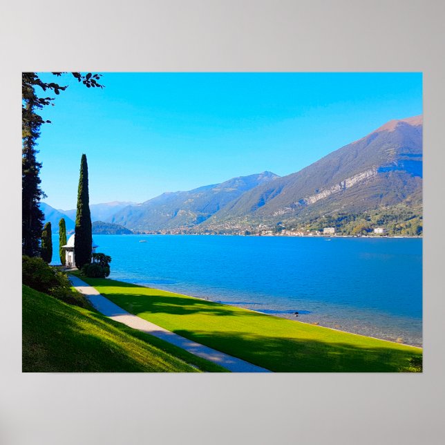 Comer See Bellagio Walkway Italien Poster (Vorne)