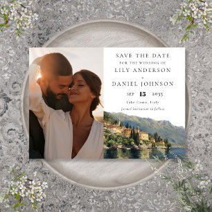 Comer See Italien Foto Hochzeit in Urlaubsort Save The Date
