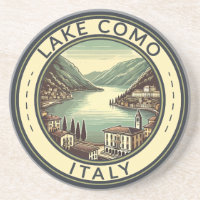 Comer See Italien Illustration Reisen Kunst, Dicht