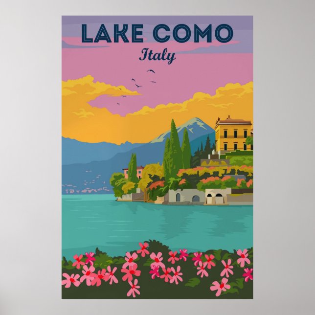 Comer See, Italien Poster (Vorne)
