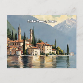 Comer See Italien Postkarte