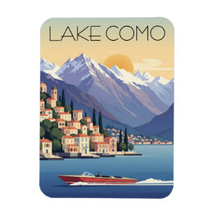 Comer See Italien Reise Magnet