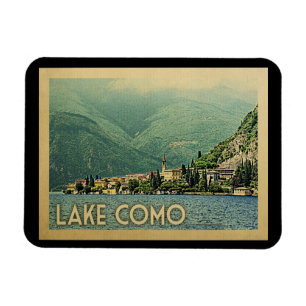Comer See Italien Reisen im Vintage-Stil Magnet
