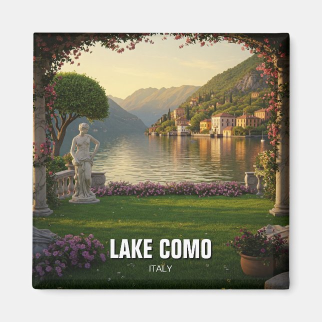 Comer See Italien Reisen Magnet (Vorne)