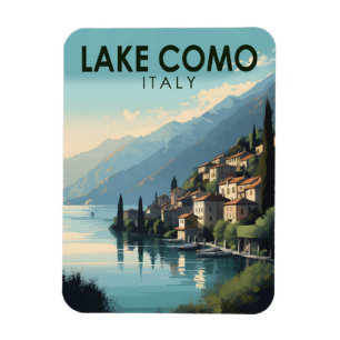 Comer See Italien Reisen Vintag Magnet