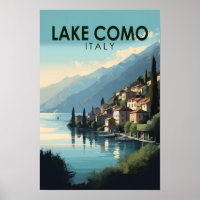 Comer See Italien Reisen Vintag