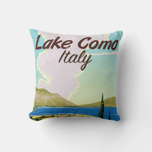 Comer See Italien Reiseplakat Kissen