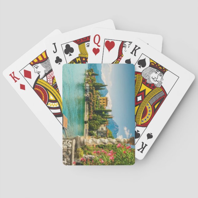 Comer See, Italien Spielkarten (Rückseite)