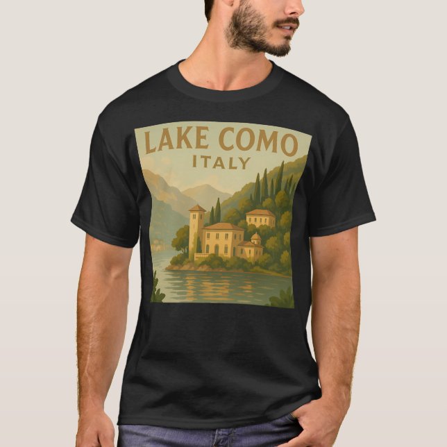 Comer See Italien T-Shirt (Vorderseite)